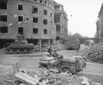 La 2nd Armored a Krefeld en Allemagne