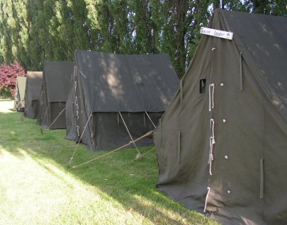 camp bivouac `comme en 44` de la 2nd armored Taintignies