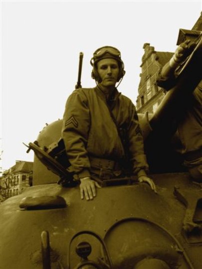 Tanks in towns 2nd Armored Taintignies 